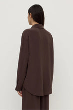 Load image into Gallery viewer, Betty Silk Long Sleeve Shirt-Ganache