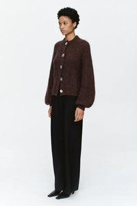 Cait Cardigan-Chocolate