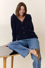 Load image into Gallery viewer, Marloup Cardigan-Navy