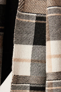 Merino Check Scarf-Camel Check