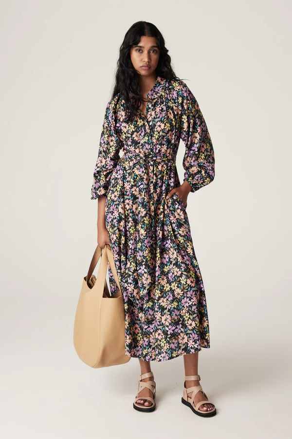 Flora Maxi Dress-Flora Print