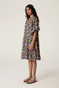 Flora Tiered Dress-Flora Print