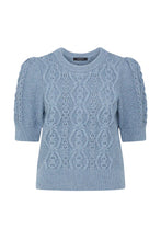 Load image into Gallery viewer, Tavi Knit Top-Dusty Blue