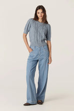 Load image into Gallery viewer, Tavi Knit Top-Dusty Blue