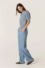 Load image into Gallery viewer, Tavi Knit Top-Dusty Blue