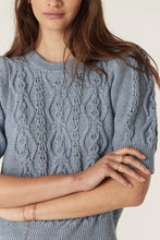 Load image into Gallery viewer, Tavi Knit Top-Dusty Blue