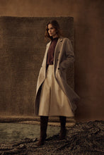 Load image into Gallery viewer, Ines Faux Suede Skirt-Natural