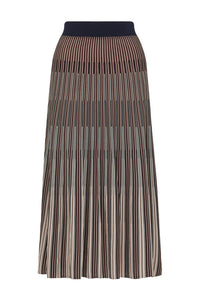 Madrid Crepe Skirt-Tile Jacquard