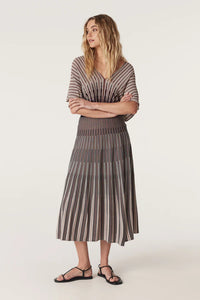 Madrid Crepe Skirt-Tile Jacquard