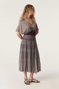 Madrid Crepe Skirt-Tile Jacquard