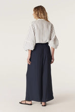 Load image into Gallery viewer, Avondale Linen Blouse-Navy Stripe