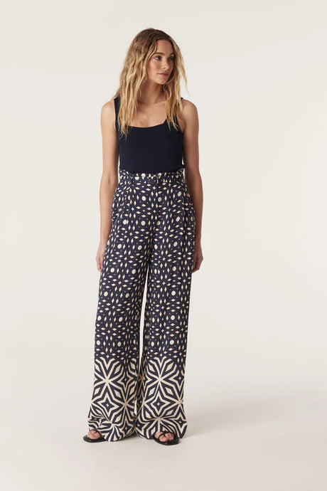 Temple Pant-Mosaic Print