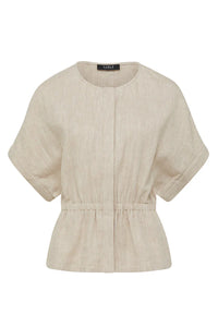 Marrakesh Linen Jacket-Natural