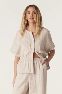 Marrakesh Linen Jacket-Natural