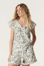 Load image into Gallery viewer, Oasis Linen Top-Palm Print