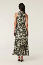Load image into Gallery viewer, Eden Halter Neck Dress-Shadow Leaf Print