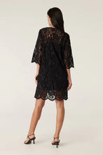 Load image into Gallery viewer, Shadow Embroidered Dress-Black