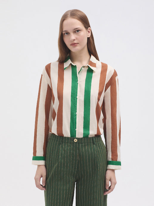 Multi-stripe Shirt-Ecru