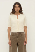 Load image into Gallery viewer, Carina Wool Short Sleeve Cardigan-Cream