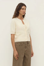 Load image into Gallery viewer, Carina Wool Short Sleeve Cardigan-Cream