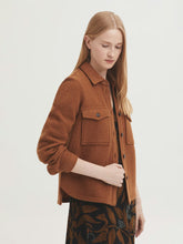 Load image into Gallery viewer, Jacket 100% Wool-Caramel