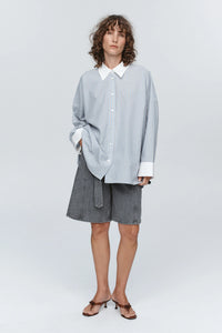 Edie Shirt-Bleu Stripe