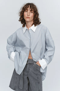 Edie Shirt-Bleu Stripe