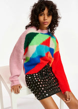 Load image into Gallery viewer, Efancy-Multicolour Intarsia Sweater