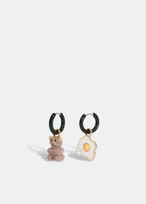 Egummy Jewel Earrings-Black