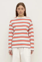 Load image into Gallery viewer, Eliana Stripe Cotton Long Sleeve Tee-Dahlia Stripe