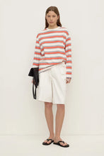 Load image into Gallery viewer, Eliana Stripe Cotton Long Sleeve Tee-Dahlia Stripe