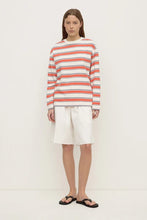 Load image into Gallery viewer, Eliana Stripe Cotton Long Sleeve Tee-Dahlia Stripe