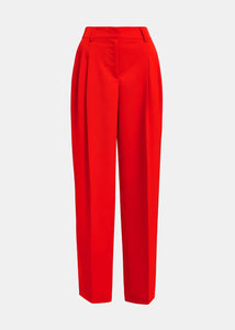 Evanescent-Red Tapered Leg Trouser