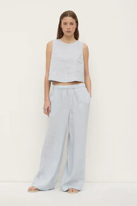 Estelle Linen Top-Cloud
