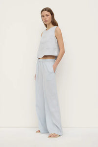 Estelle Linen Top-Cloud