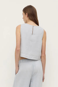 Estelle Linen Top-Cloud