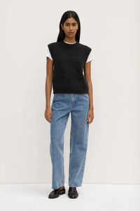 Everly Knit Vest-Black