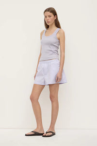 Robyn Scoop Neck Rib Tank-Lilac