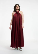 Load image into Gallery viewer, Finch Halter Neck Dress-Dessert Wine