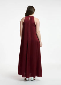 Finch Halter Neck Dress-Dessert Wine