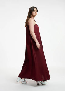 Finch Halter Neck Dress-Dessert Wine