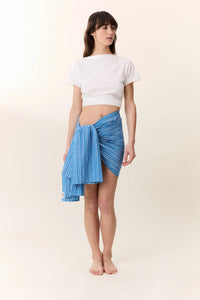 Emee Mix Scarf-Blue