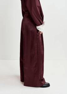 Gazpacho Wide Leg Pants-Maroon