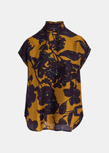 Load image into Gallery viewer, Geraldine High Neck Silk Top-Toffee