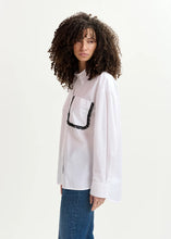 Load image into Gallery viewer, Get Embellished Shirt-White with Black Beaded Embroidery