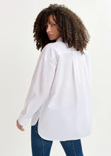 Load image into Gallery viewer, Get Embellished Shirt-White with Black Beaded Embroidery