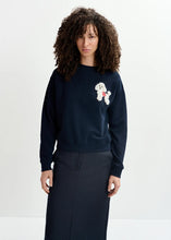 Load image into Gallery viewer, Goggy Embroidered Sweatshirt-Navy Blue