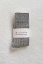Load image into Gallery viewer, Cashmere Socks-Grey Melange