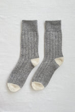 Load image into Gallery viewer, Cashmere Socks-Grey Melange