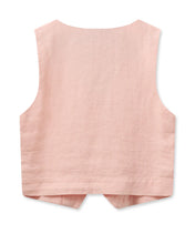 Load image into Gallery viewer, Melka Tili Linen Vest-Impatiens Pink